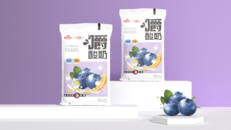 170g嚼酸奶（蓝莓+燕麦）