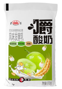 170g嚼酸奶（青提果酱+茉莉果酱+燕麦）（1X16）