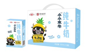 125mL利乐砖小小水牛纯牛奶(1X16)