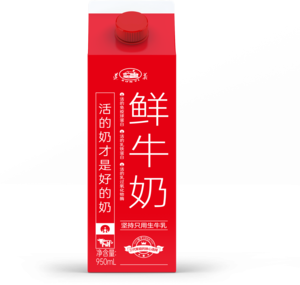 950ml屋顶盒鲜牛奶